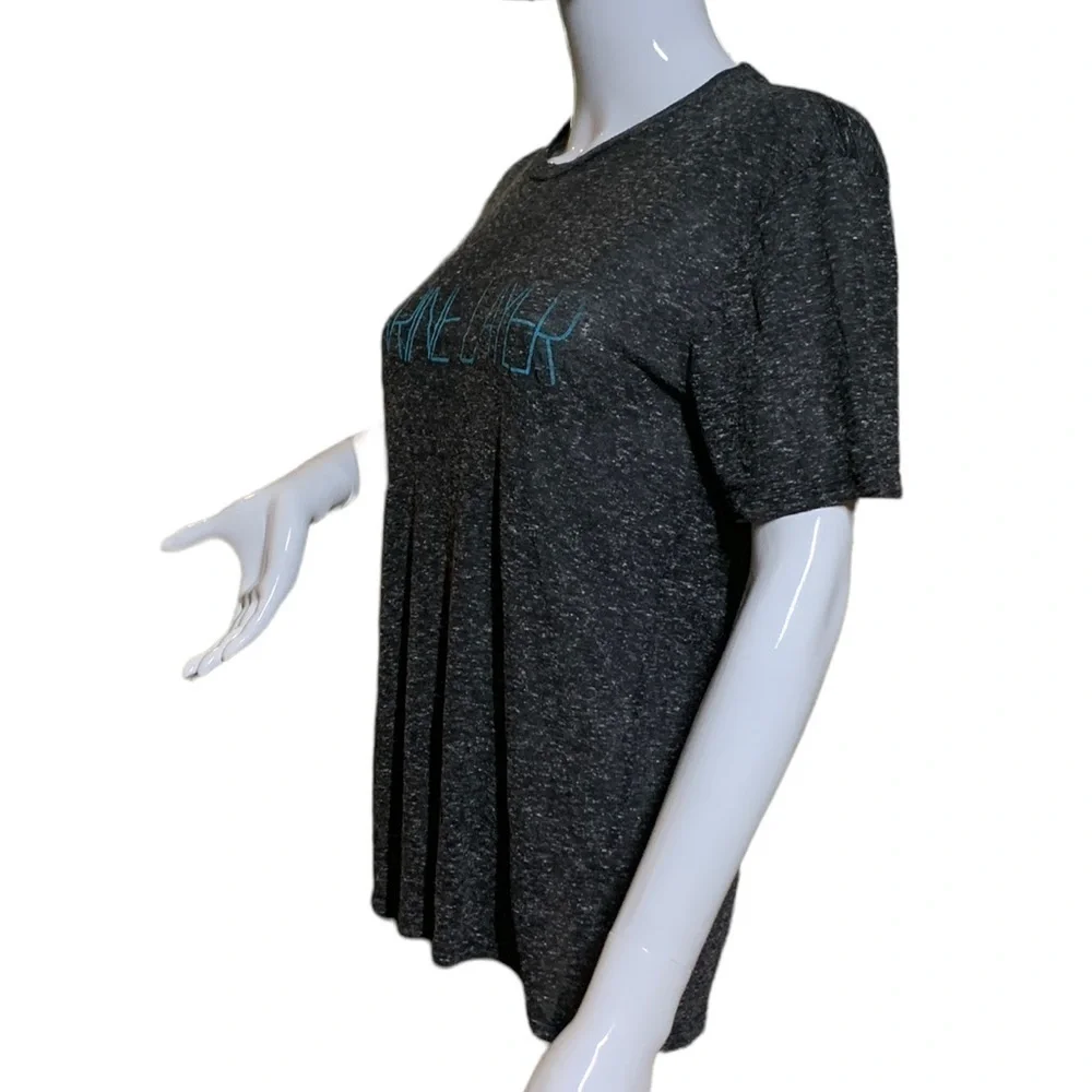Marine Layer foggy letters graphic tee in charcoal